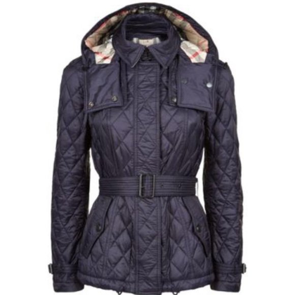 BURBERRY FINSBRIDGE NOVA CHECK LINED QUILTED COAT